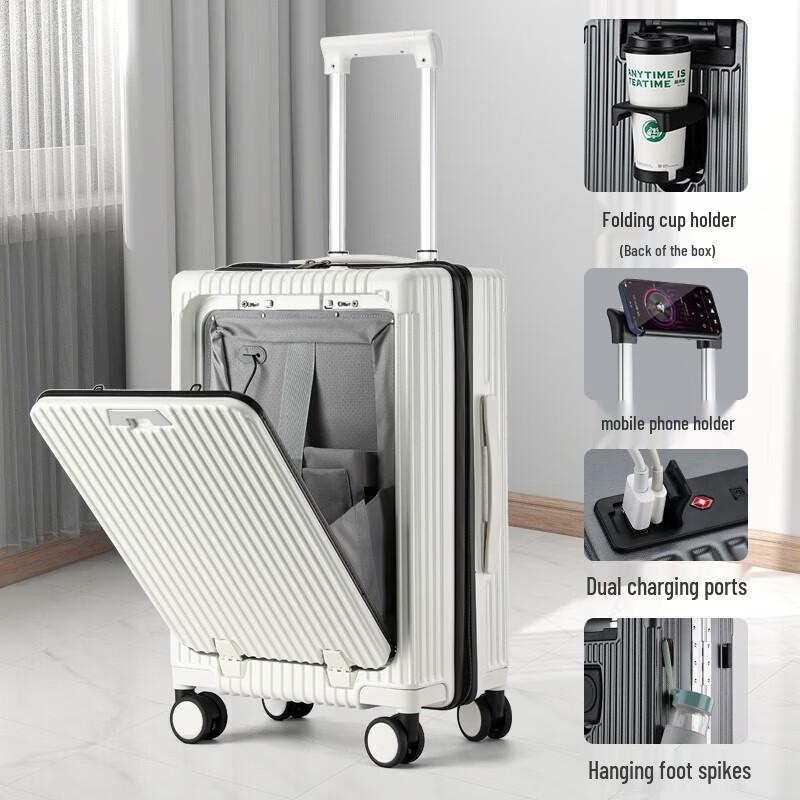 Hengyuanxiang HYX8075 Front-Opening Carry-On Luggage