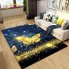 3D barevný koberec Butterfly Flower Area,Koberec do obývacího pokoje Ložnice Pohovka Yoga,Kuchyně Koupelna Rohožka Protiskluzová podložka na podlahu