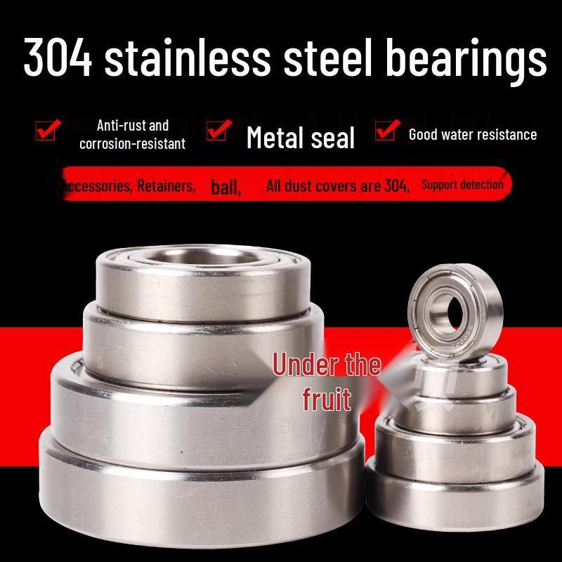 

304 Stainless Steel Bearings S6200Z-S6208Z Series 304 Material S6200Z [10*30*9]