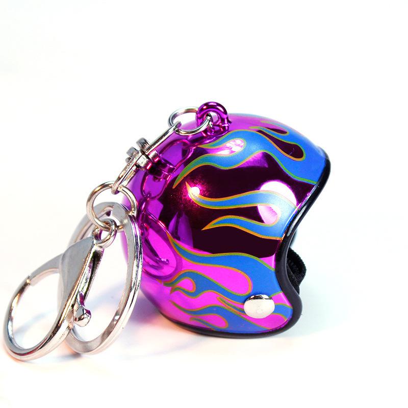 Colorful Exquisite Helmet Keychain & Bag Pendant with Wind-Breaking Duck Head