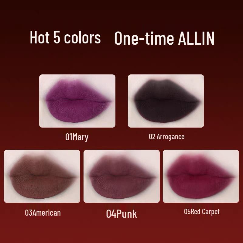 Carmela Lipstick: Renaissance Lip Mud - Dark Style Essential in Black, Brown, Super White.