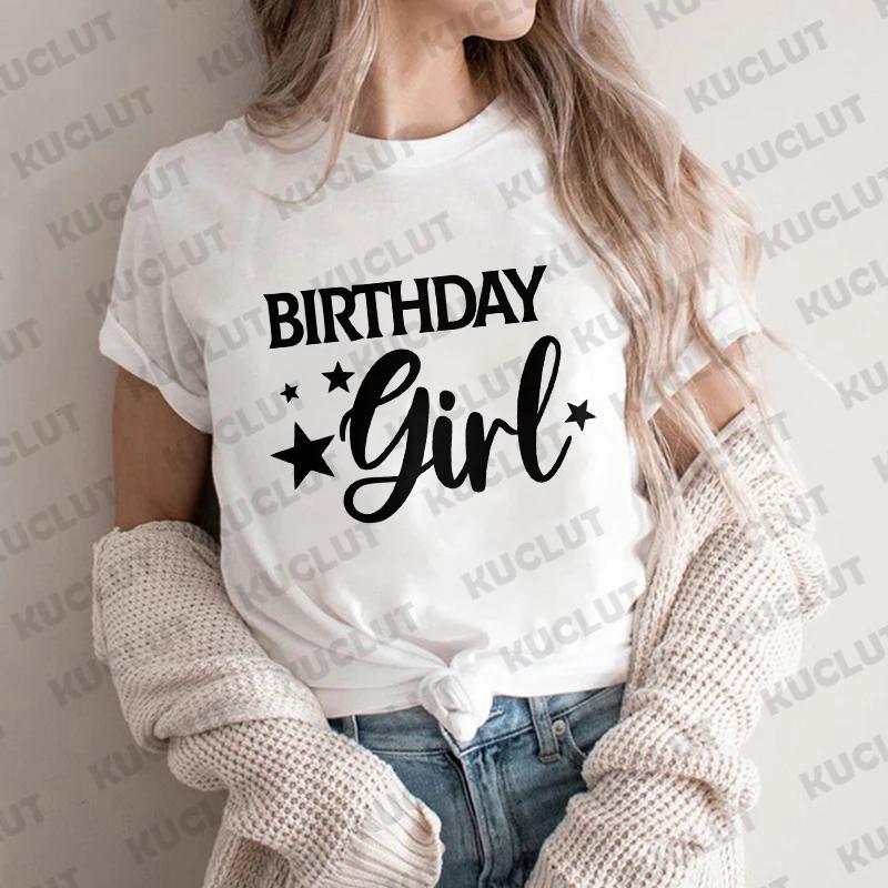 Papa, Mama, Schwester, Bruder des Geburtstagskinds Party-T-Shirt Familie passendes Outfit Harajuku Kleidung Unisex Tops Kurzarm-T-Shirts