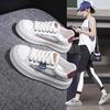 2024 New Summer Niche Explosion Shell Head White Shoes Women's Thick-soled Versatile Sports Mesh Breathable Board Shoes