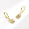 925 Sterling Silver Heart Hoop Earrings Stud Earrings Silver Women Star Butterfly Earrings for Women Jewelry Gift E357