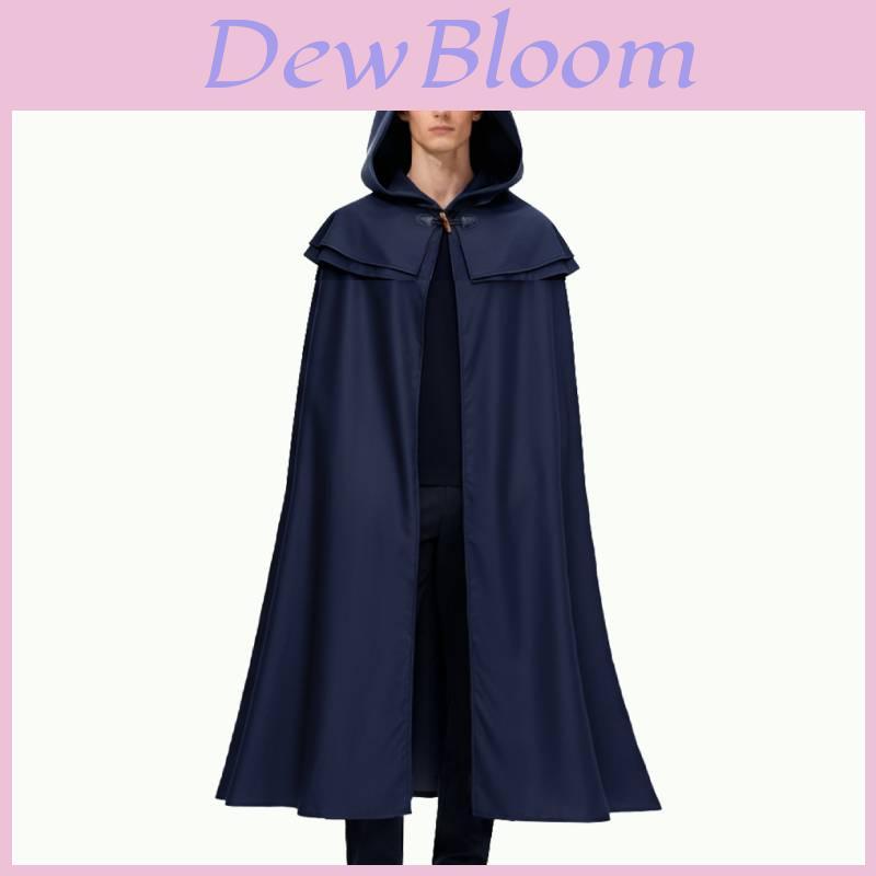 Medieval Fantasy Cloak With Hood For Cosplay And Themed Parties