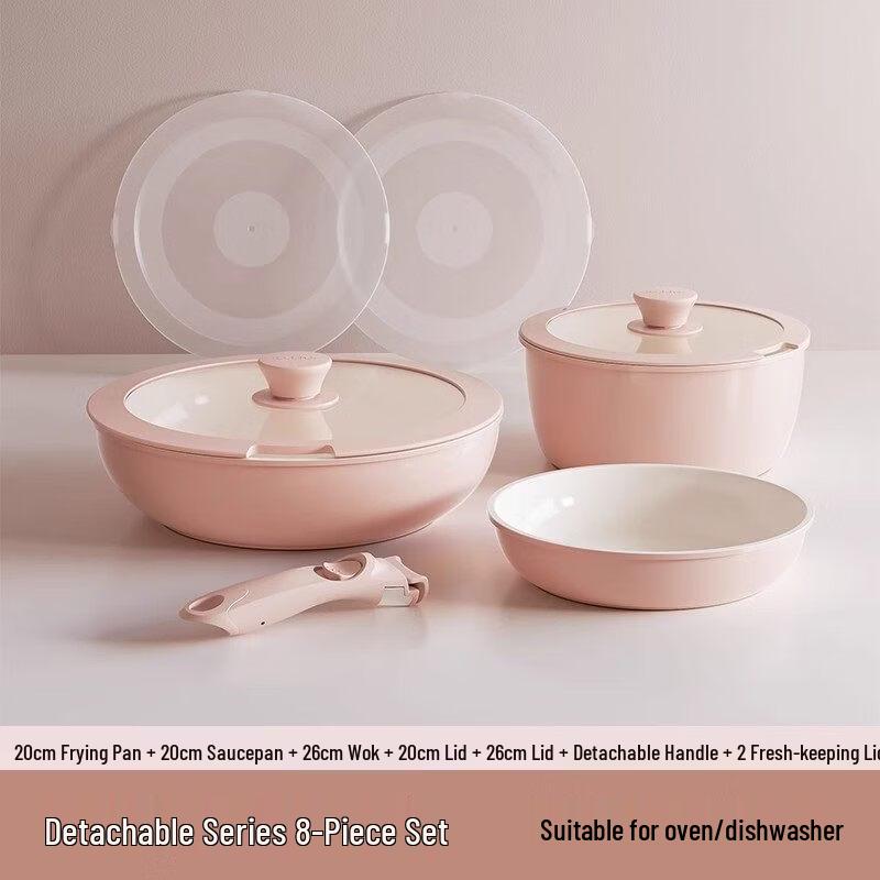 REDCHEF Detachable Handle Ceramic Cookware Set