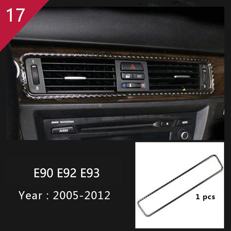 Carbon Fiber Gear Shift Panel Trim Sticker for BMW 3 Series E90 E92 E93 2005-2012 Car Inner Center Control Decorative Accessory