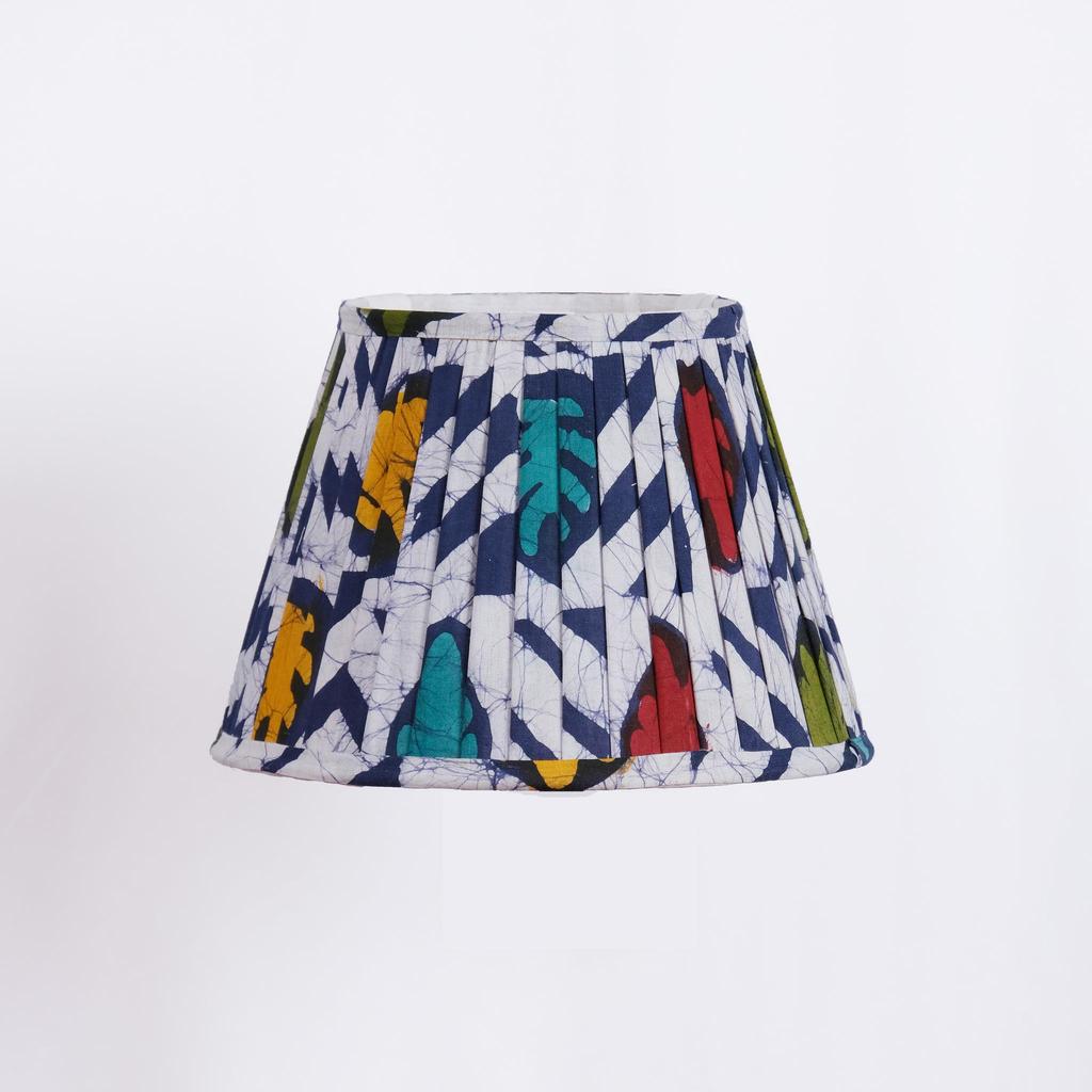 Multicolour Batik Pleated Empire Lampshade