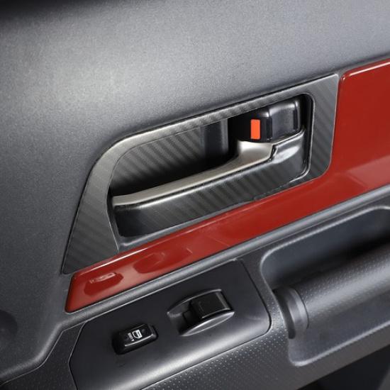 Carbon Steel Car Inner Door Handle Bowl Cover Trim For Toyota FJ Cruiser 07-21