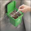 Portable Ashtray Trash Can Ashtray with Lid, Stainless Steel Ashtray, Bathroom Wall Hanging, Notch Anti-fly Ash Ashtray