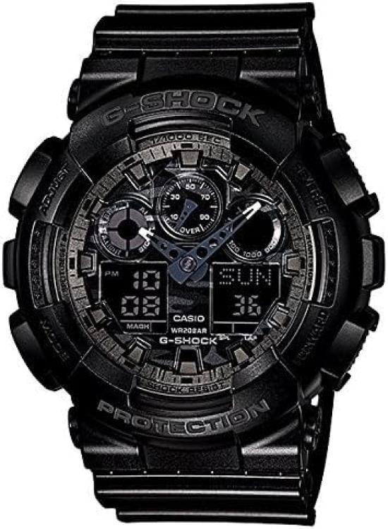 

Камуфляж Камуфляж Серия Циферблата Водонепроницаемость 20 АТМ Часы с Пластиковым Ремешком для Мужчин G-SHOCK Аналогово-Цифровые (GA-100CF-1A, GA-100CF-1A9, GA-100CF-8A,