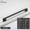 Oukali  New Design Zinc Alloy Pulls 96 128 192mm Home Furniture Hardware Kitchen Cabinet Dresser Drawer Door Pull Handles
