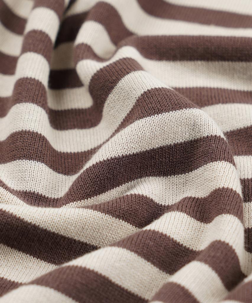 FRIZMWORKS Stripe Knit Long Sleeve _ Brown