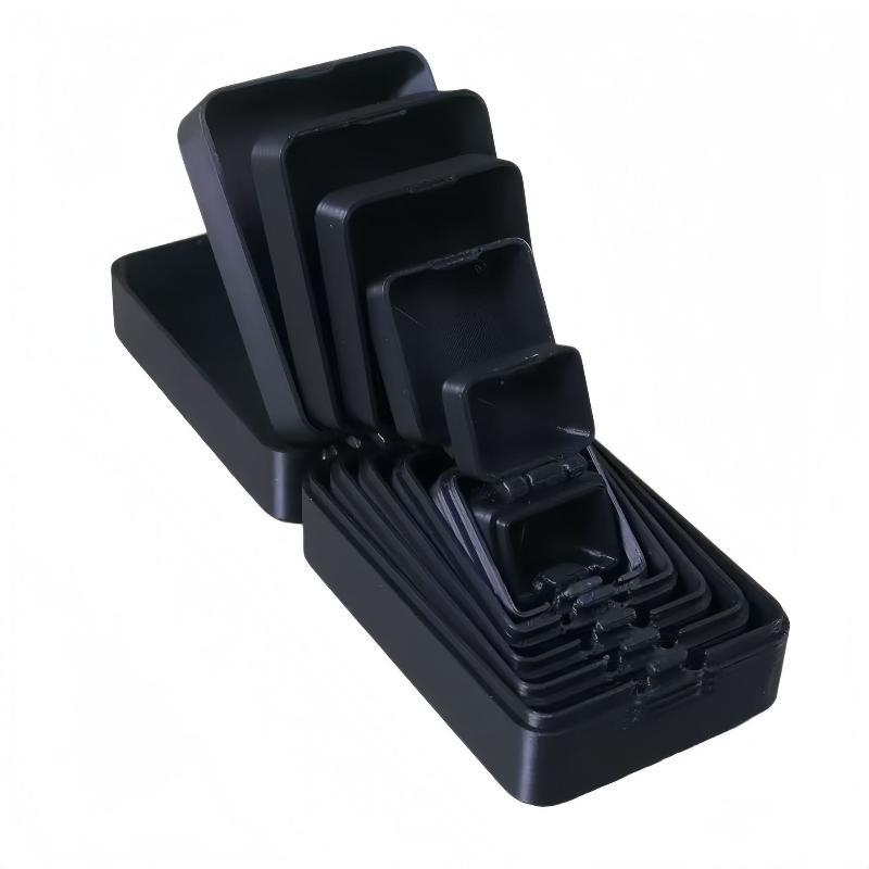 Levels 6/7 Plastic Nesting Storage Boxes Durable Stackable Design For Home Office Desk Small Item Organizing