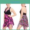 Stylish New Women Sexy Fashion Plus Size Floral High Waist Swimsuit Dress For Elegant Swim Days
