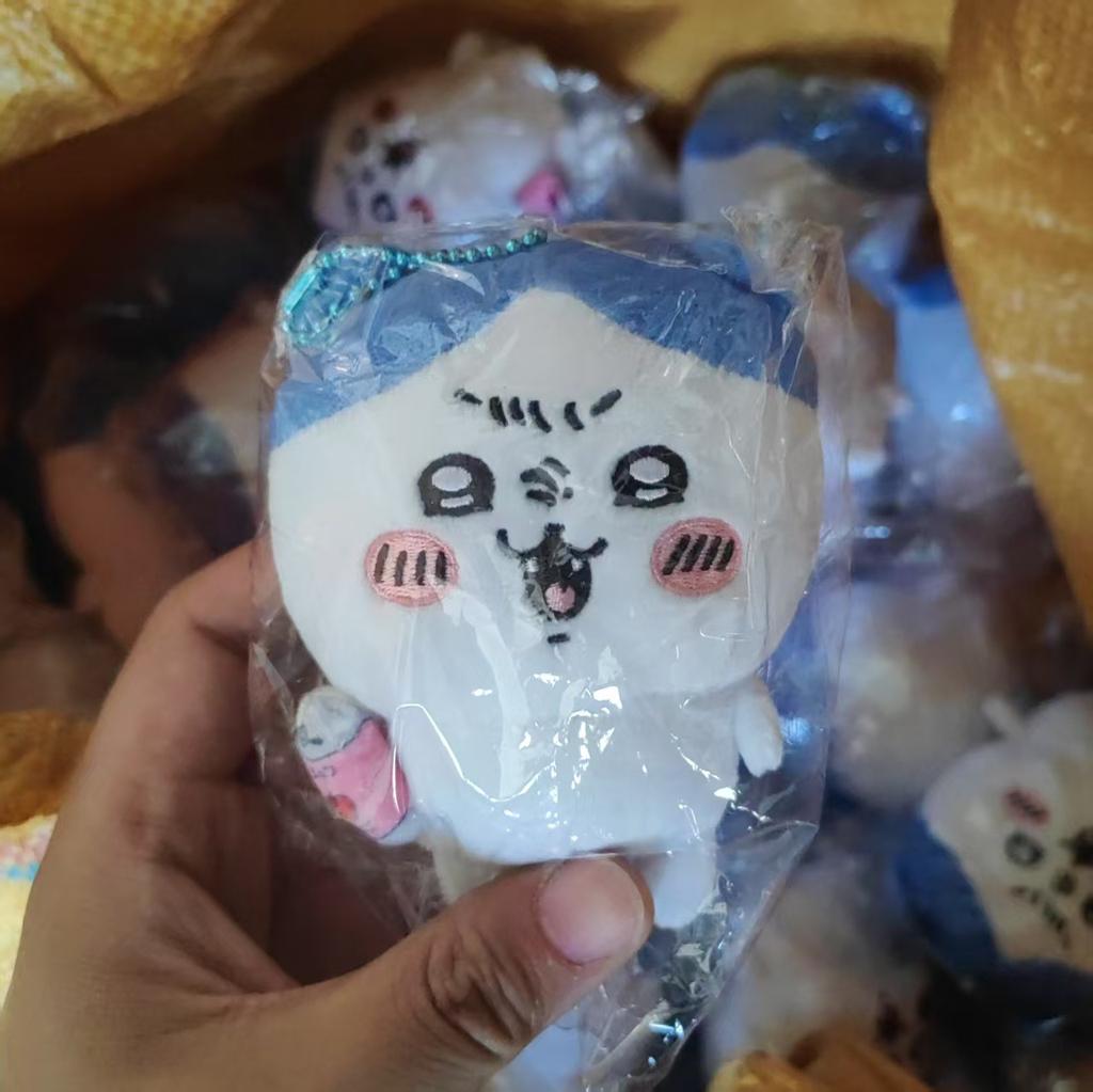 Yiji Cartoon Animation Drink Soda Hachiware Can Hachiware Hideous Cute Pendant Kawaii Plush Doll Schoolbag Pendant Doll Doll