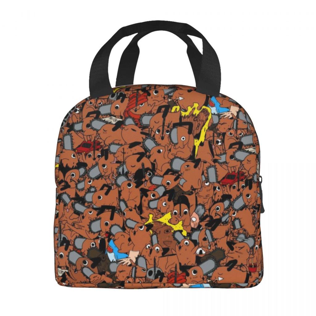 Kawaii Pochitas Thermal Insulated Lunch Bags for Work Portable Food Bag Cooler Thermal Lunch Box