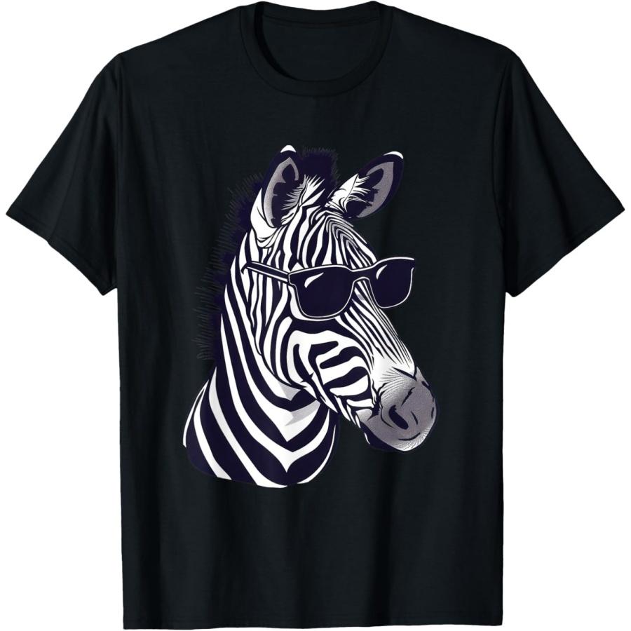 Zebra Sunglasses T-Shirt S чёрный