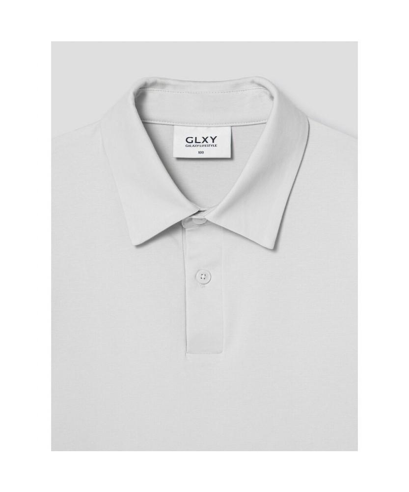 GLXY (GALAXY LIFESTYLE) Glxy [Galaxy Lifestyle][Sanmu Clothing] Coolair Polo Shirt Light Gray
