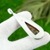 Sterling Silver Pear Honey Dendrite Opal Gemstone Wife Bezel New Pendant Jewelry