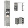 VidaXL 3-piece Bathroom Furniture Set Concrete Grey, Bathroom Cabinet, Bathroom Cupboard, Furniture 3324855