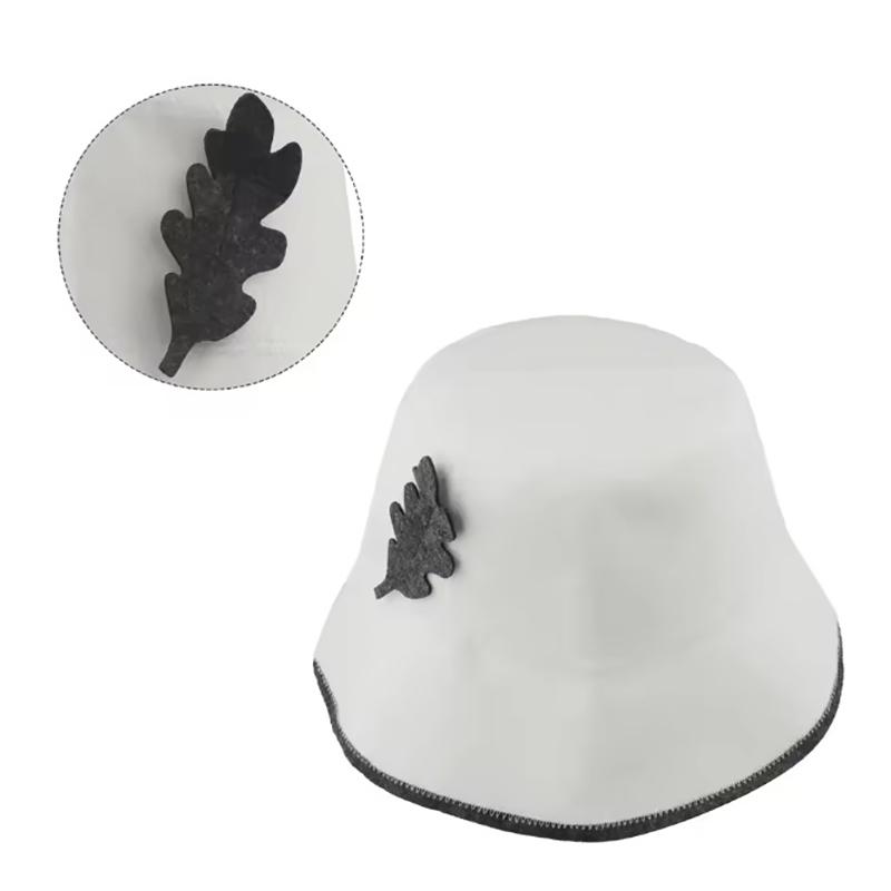 1Pcs Felt Head Protection Bath Anti Heat Free Size  Style Shower Cap Sauna Hat Sauna Vaporarium Accessories
