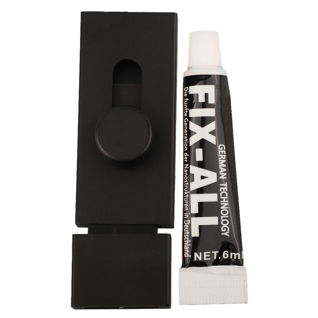 1 Stück Haussicherheit Riegel Türriegel Riegel Torriegel Kein Stanzen Schwarz Aluminiumlegierung Badezimmertürschloss