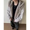 American Eagle Cat Ear Suede Fur Collar Jacket - Autumn/Winter Plus Velvet Short Outerwear