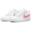 Nike Court Borough Low 2 White Coral Chalk GS Sneakers BQ5448-124