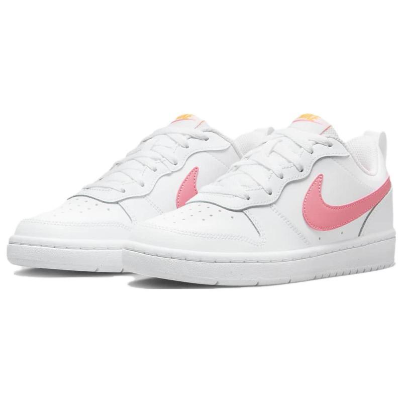 Nike Court Borough Low 2 White Coral Chalk GS Sneakers BQ5448-124