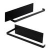 Paper Towel Shelf Magnet Roll Hanger for Kitchen Food Wrap Bathroom Tissue No Drill Installation Black Magnet Absorption