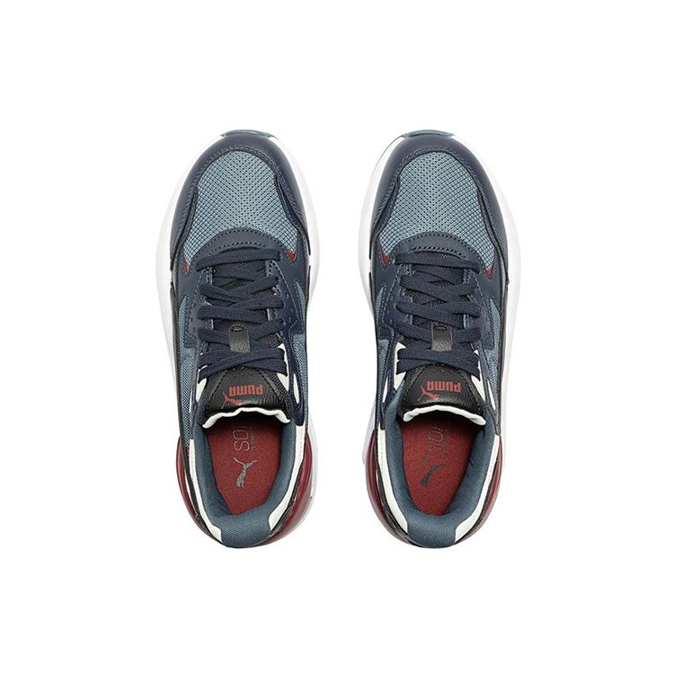 Puma Pantofi Sport Retro Low-Top Lifestyle Unisex X-Ray Speed Material Piele Sneaker Albastru Gri 384638-13