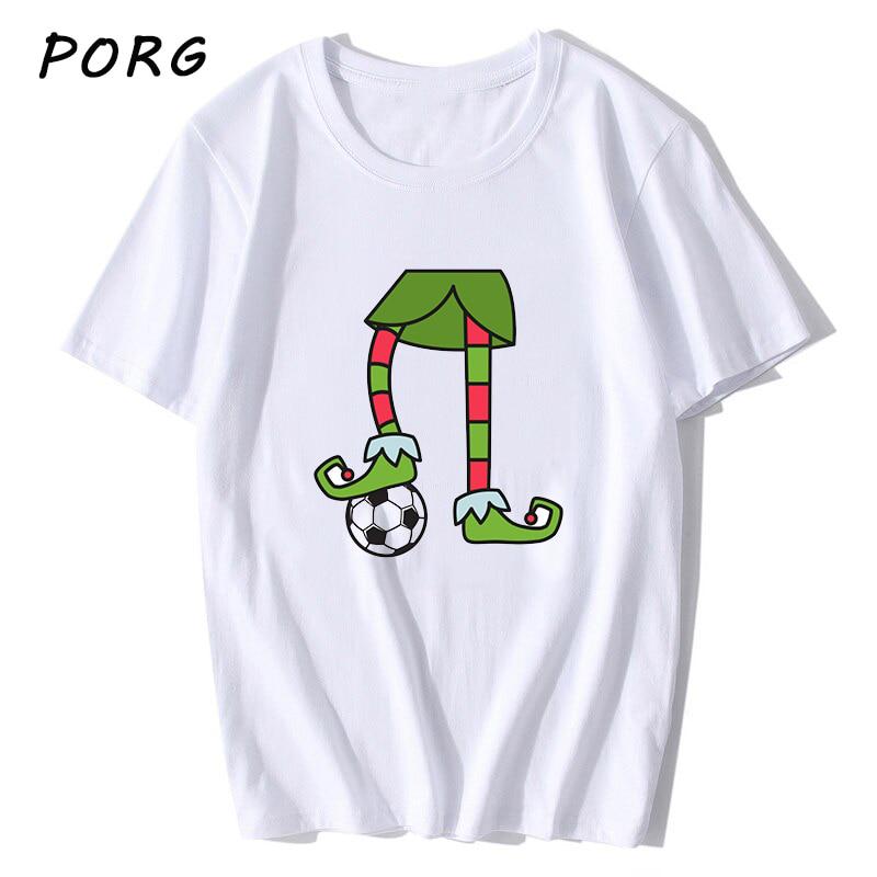 Buy Soccer Christmas Elf Xmas Black T 