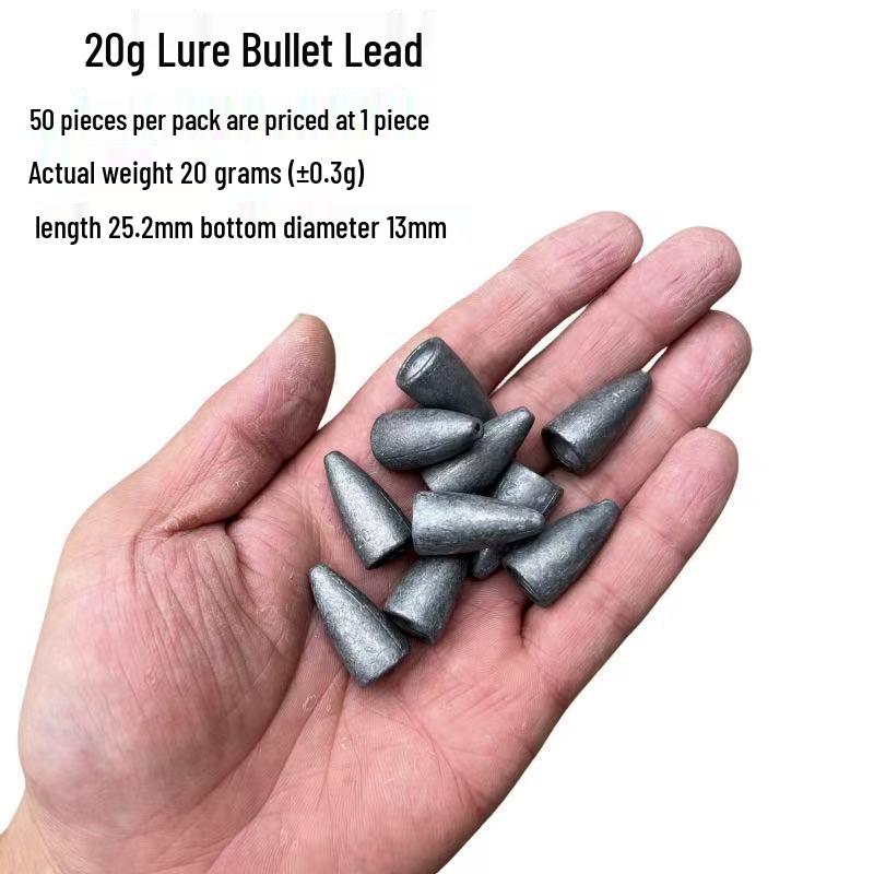 25-Piece Texas Rig Bullet Sinker Set: Carbon Steel Alloy with Plastic Core