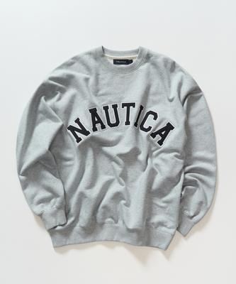 NAUTICA Arch Logo Sweatshirt (M. Grey) Nsw3223Mgz