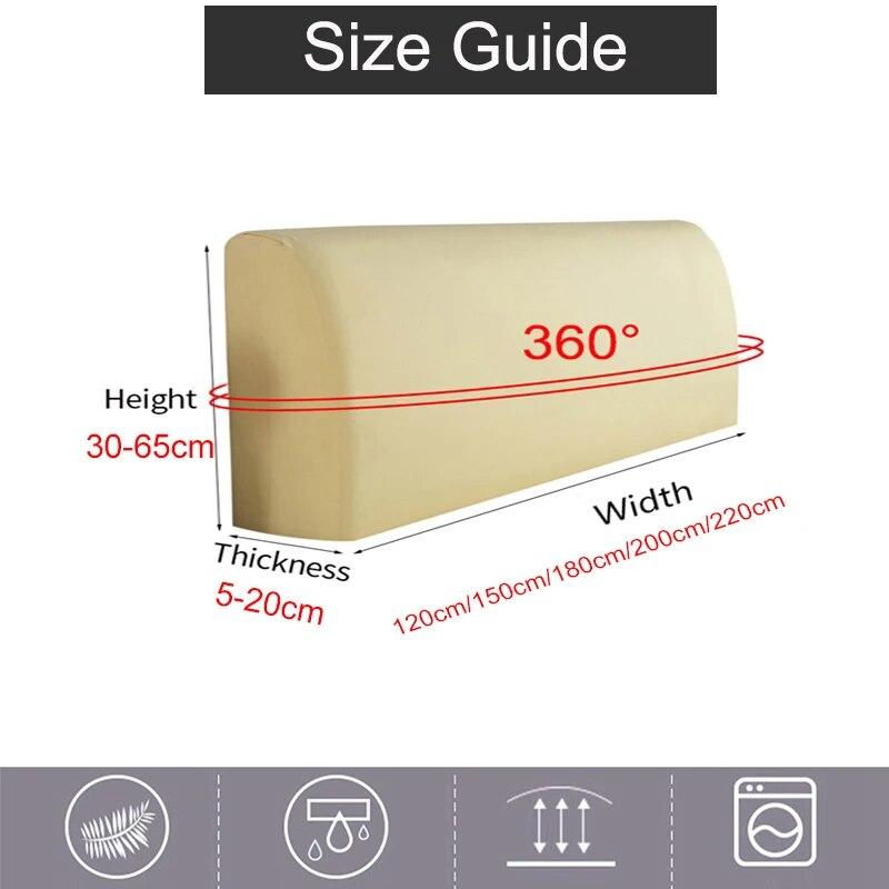 Dustproof Bed Cover Soft Touch Headboard Cover Back Protection Elastic All Inclusive Fashionable Home Supplies