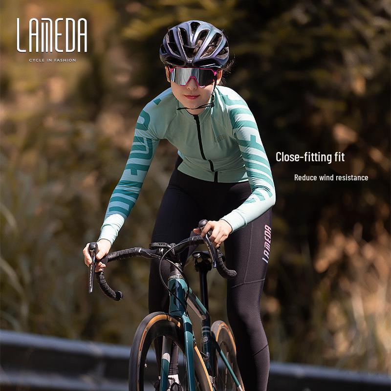 Lampada Women's Fleece Long Sleeve Cycling Jersey - 2022 Autumn/Winter Warm and Cold-Proof