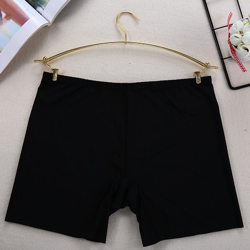 Mid-Waist Seamless Ice Silk Safety Shorts - Women's Anti-Exposure Summer Base Shorts