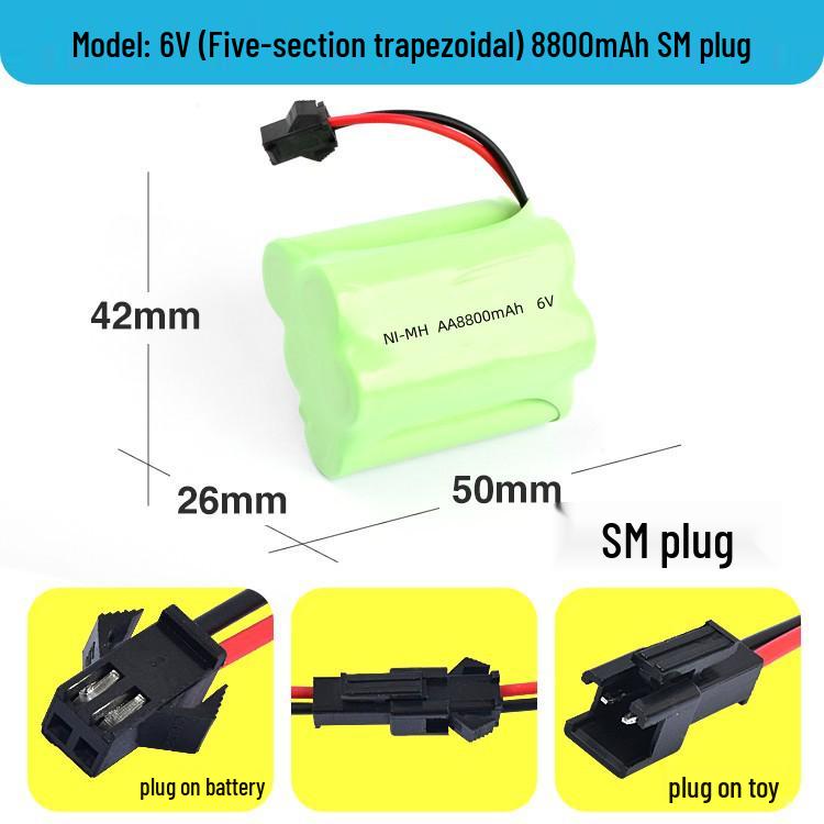 Ni-MH AA Rechargeable Battery Pack for Remote Control Cars: 3.6V To 12V
