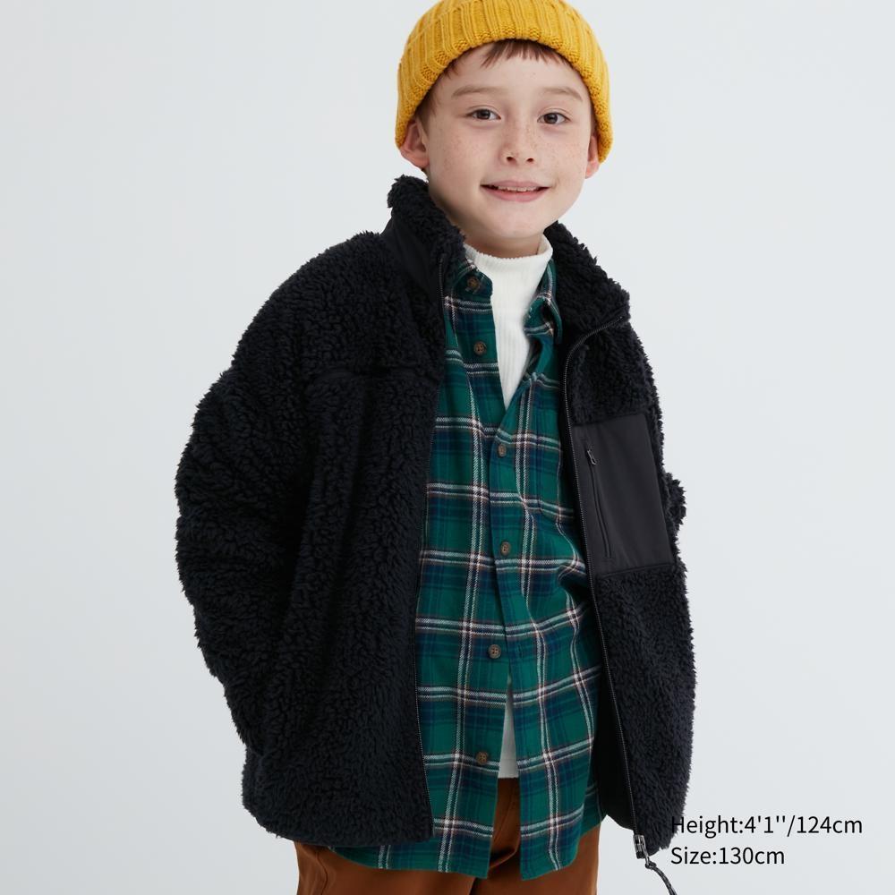 

Флисовая куртка UNIQLO KIDS с ветрозащитной защитой
