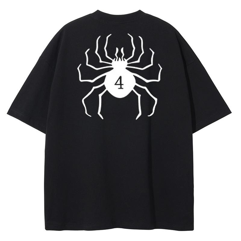 Harajuku Vintage Black Anime Print Men's Streetwear T-Shirt