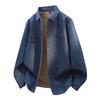 Men's Sherpa Fleece Lined Denim Shirt Jacket Long Sleeve Button Down Solid Winter Jackets Denim Shirts Jacket with Pocket Warm Jacket Coat for Men
