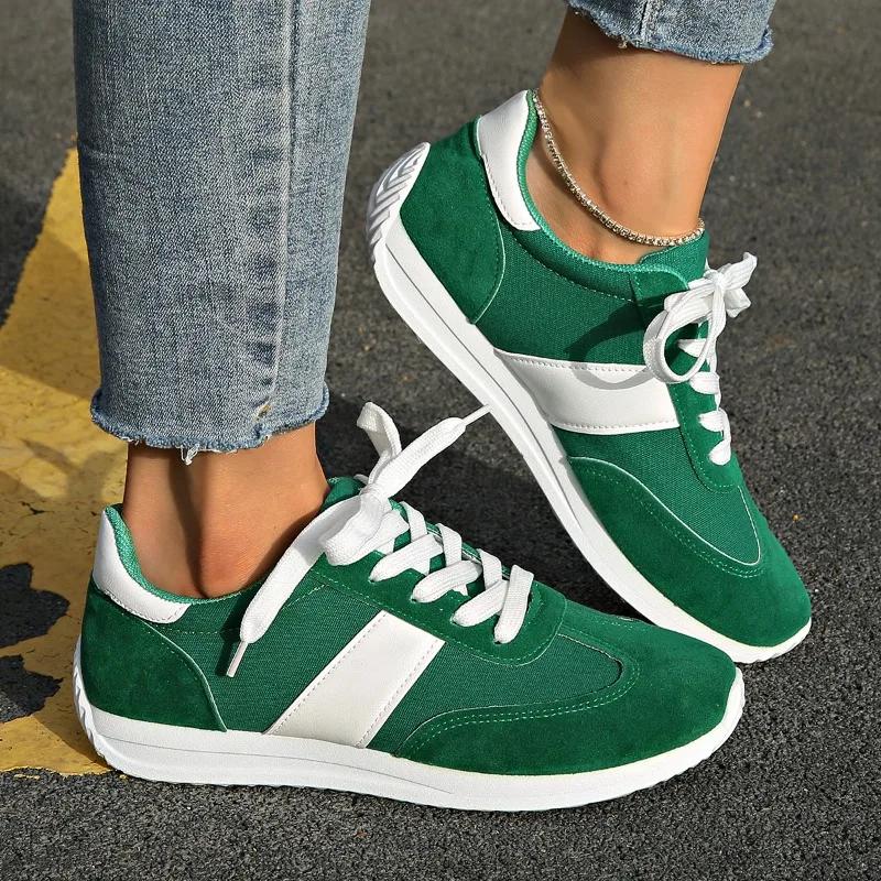 Fashion 2025 Fashion Ladies Shoes Front Lace-up Women's Vulcanize Shoes New Plus Size Light Comfortable Best Seller Outdoor Casual Shoes