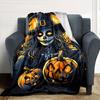 1pc Halloween, witch Throw Blanket Soft Flannel, Cozy All Season Polyester Perfect for Home, Office