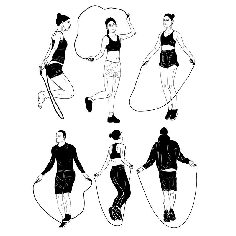 2.8M Professional Skipping Rope For Men Women Adult Jumping Ropes Weight Loss Children Sports Portable Fitness Gym Equipment