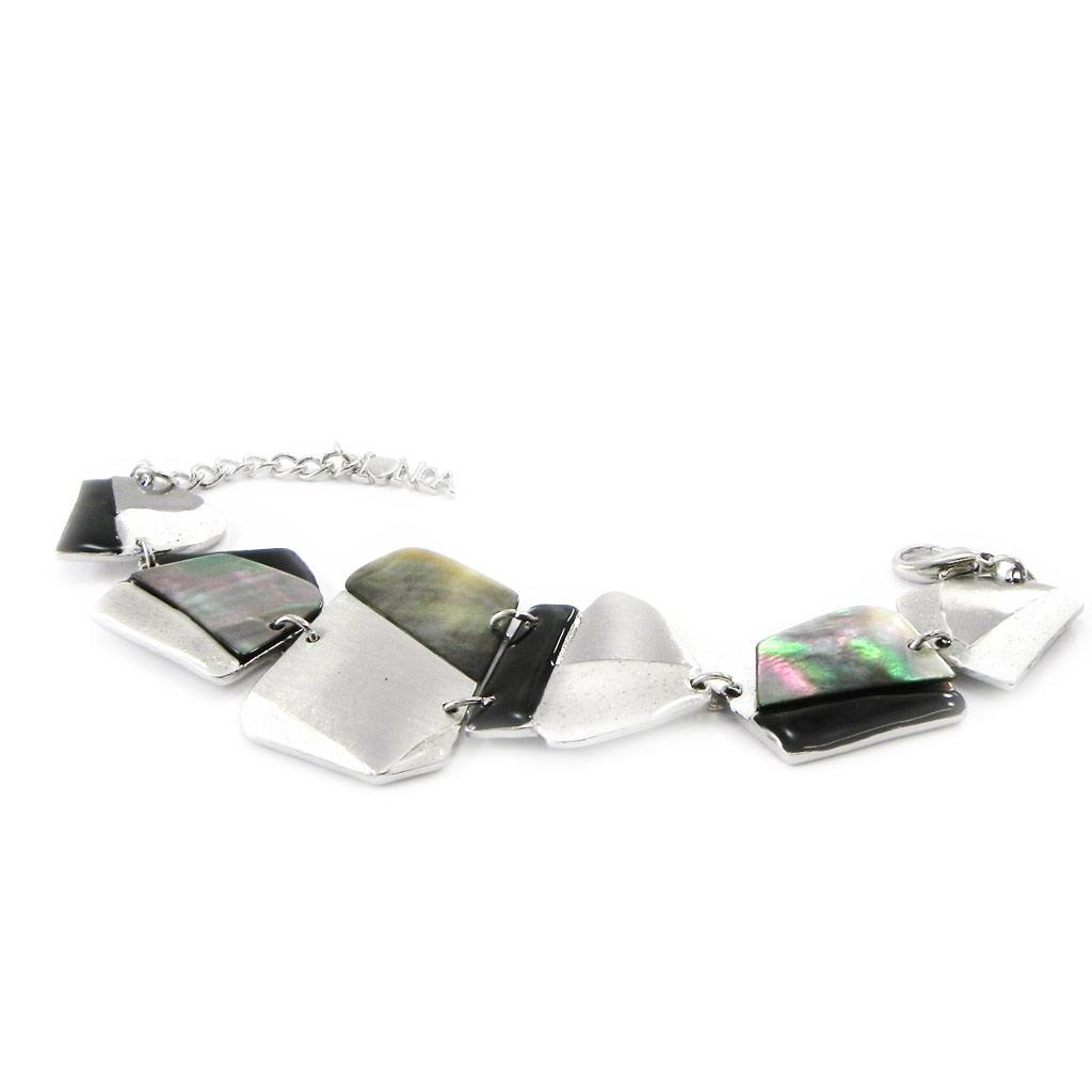 NOA [I5252] - Designer Bracelet 'Bora Bora' Black Gray