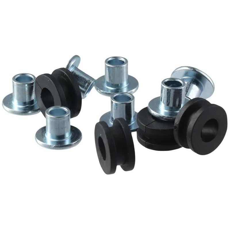 10pcs Universal Motorcycle Rubber Grommets Bolt Replacement for Honda for Suzuki for Kawasaki Fairing Rubber&Steel