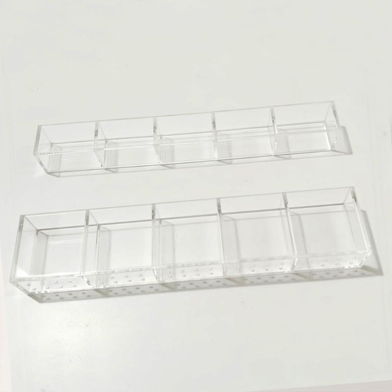 Platzsparender schrankmontierter Strohhalter 9,8 Zoll Klares Acryl-Design mit abnehmbaren Aufklebern zur Heimorganisation