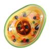 Interactive Dog Treat Dispensing Toy Avocado Shaped Puzzle Slow Feeder Puppy Enrichment Training Toy for Small Medium Large Dogs