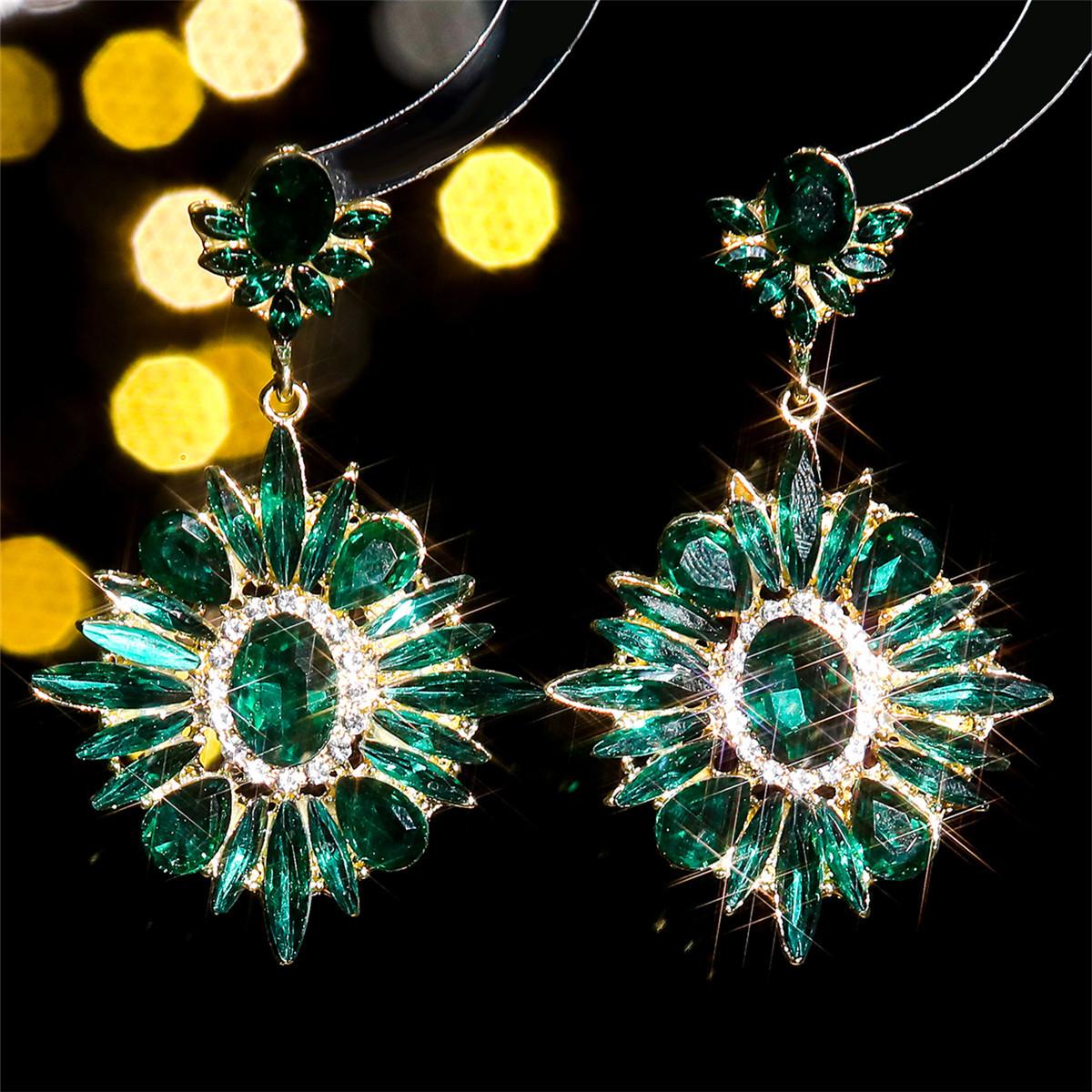 

Персонализированные преувеличенные цветные серьги с кристаллами, серьги на Хэллоуин в виде глаза дьявола, высококачественные роскошные женские серьги, 1 пара